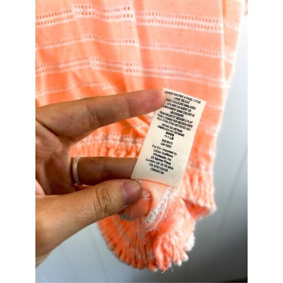 Free People Azalea Top Pink and White Stripe Dolman Size M Oversized - Picture 10 of 11